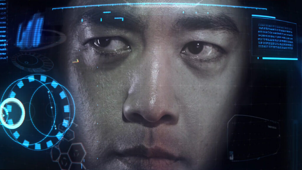국방기술품질원 미래 무기체계 3D 시각화 영상 키 비주얼 03 - 미래 전투원 C4ISR 방산 3D영상제작 사례