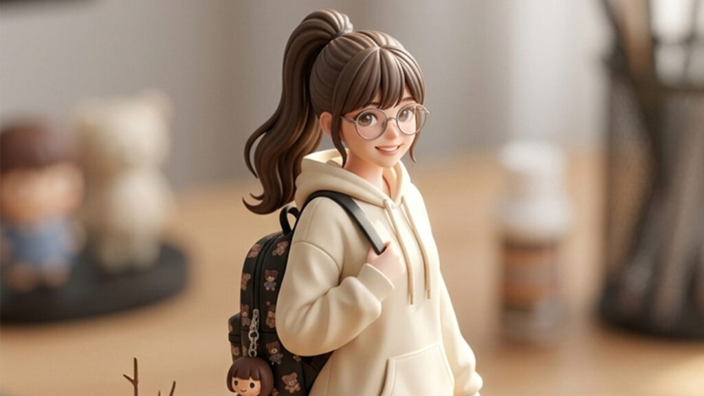 AI를 활용한 3D영상제작 사례를 보여주는 MAGE의 캐릭터 IP 피규어 스타일 대표 이미지