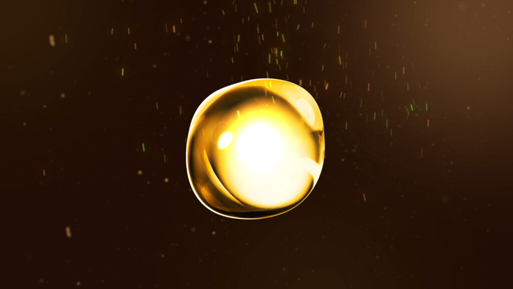 Gold PTT 마이크로 파티클 3D 모델링