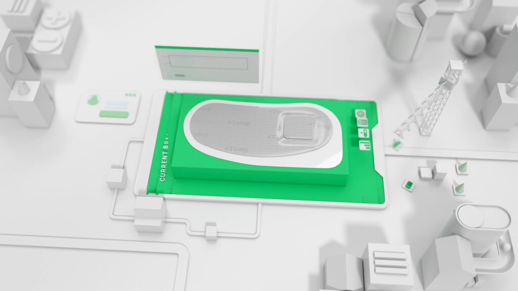 의료기기와 체온 모니터링 솔루션을 시각화한 mobiCARE TEMP 3D영상제작 결과