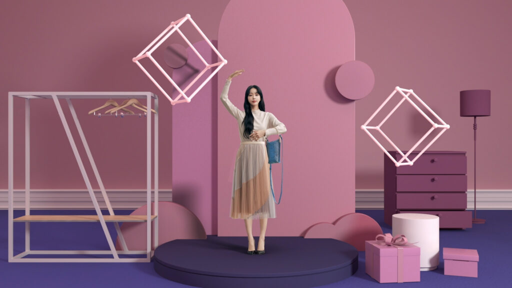 CJ온스타일 더엣지 실사 모델과 Full 3D 가상공간을 결합한 패션 브랜드 영상