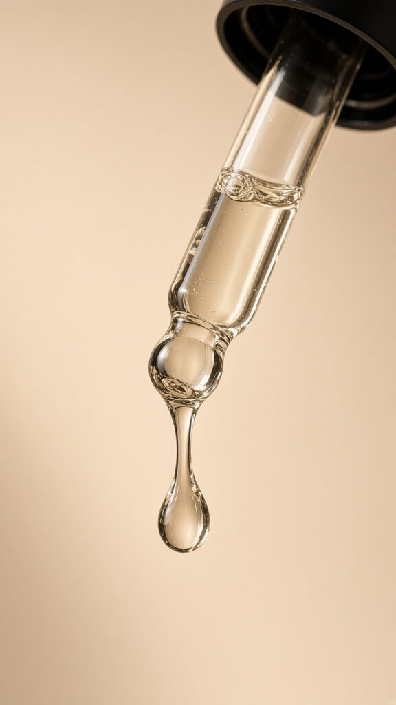 화장품 세럼 제형 AI 광고 이미지
