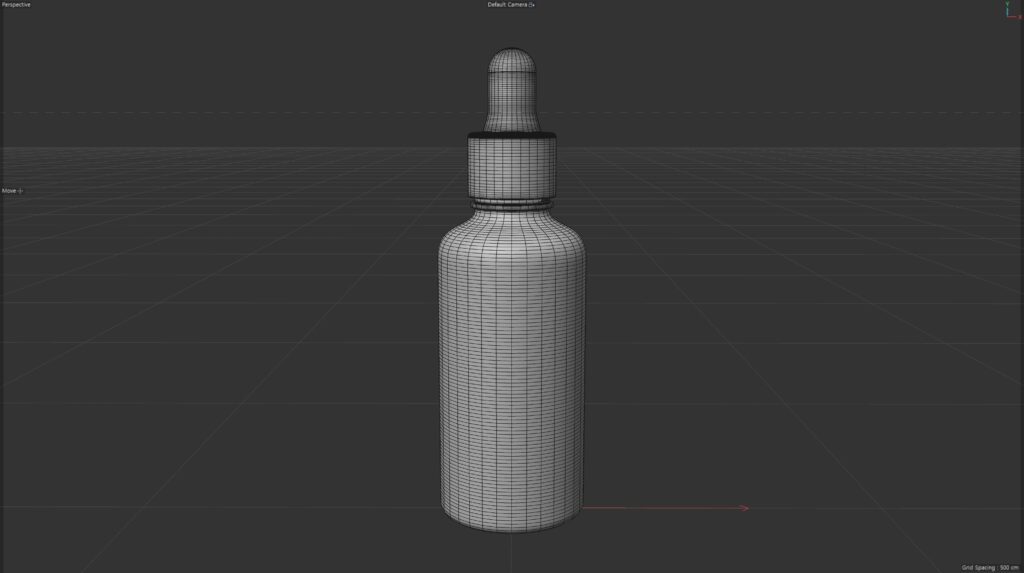 AI 이미지 제작 기준이 되는 화장품 용기 3D 모델