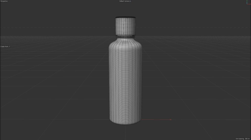 화장품 용기 형태를 정의한 3D 모델링